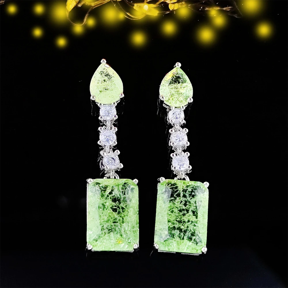 Green Colored Earrings