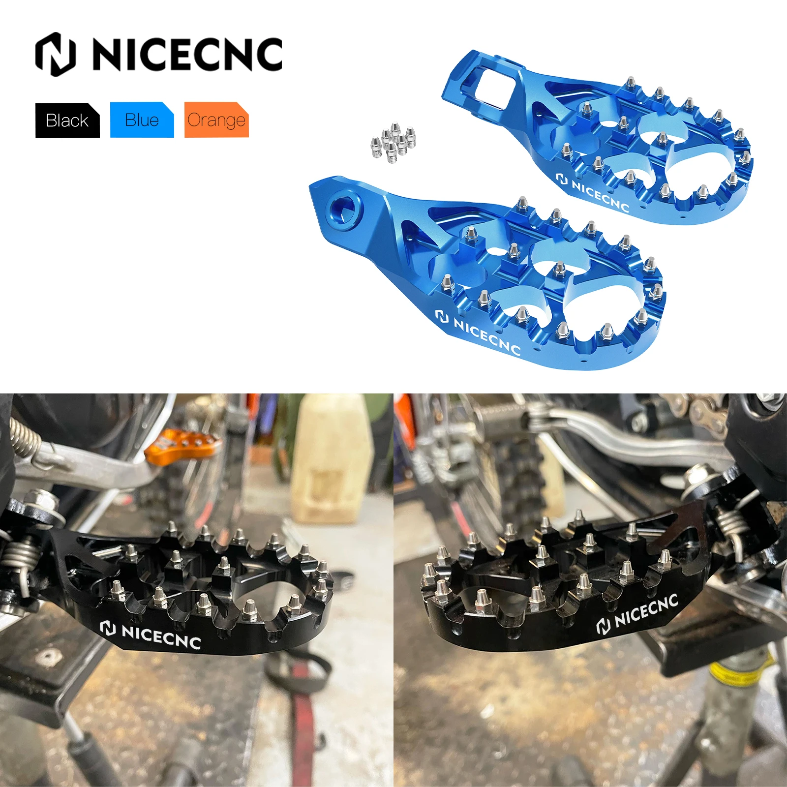 

Motorcycle Forged Footrest Footpeg Foot Pegs For Husqvarna FC TC FX TX 125 150 200 250 300 350 400 450 23-24 125-501 TE FE 2024