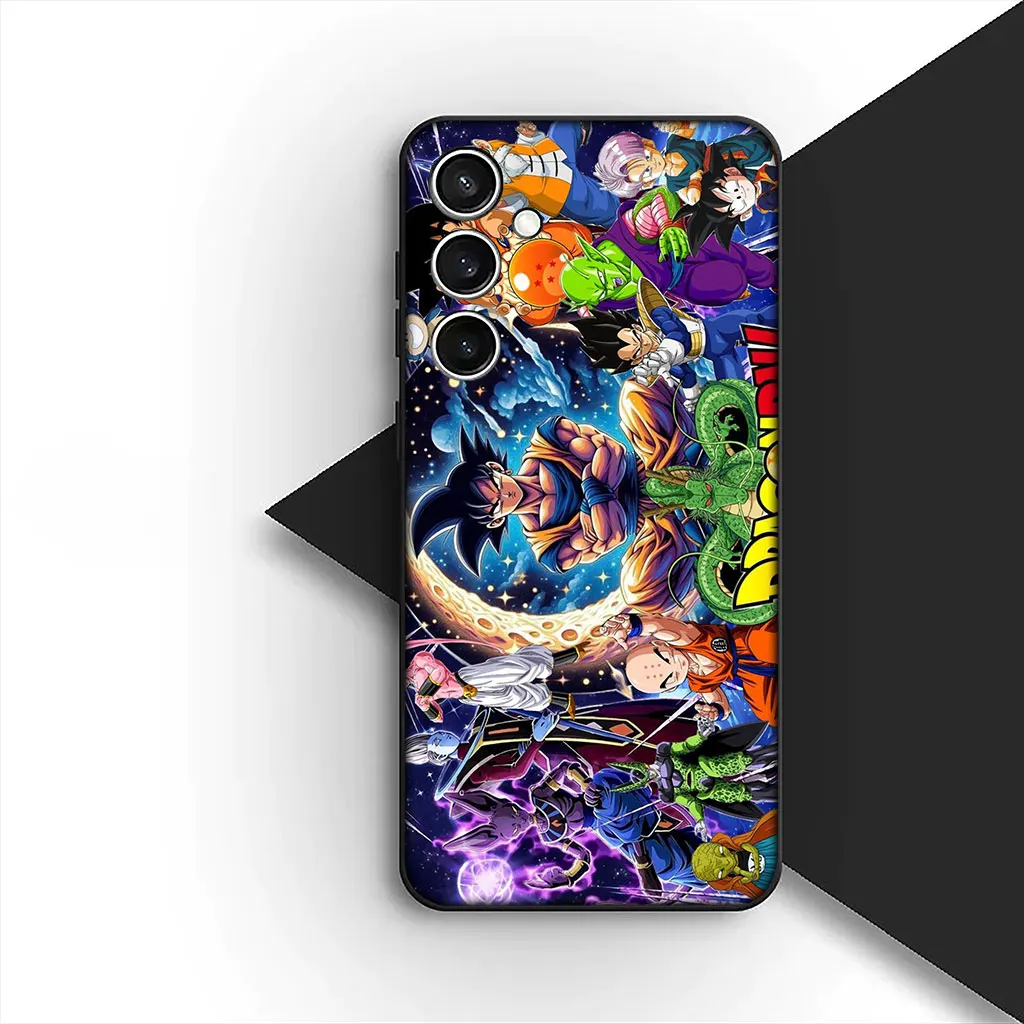 Dragon-Themed Soft Phone Cover - Goku & Friends Design