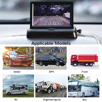 E-ACE 4.3" Car Rear View Camera Monitor Folding Easy Installation Car Parking System Camera Automotive Electronic Accessories - Image 4