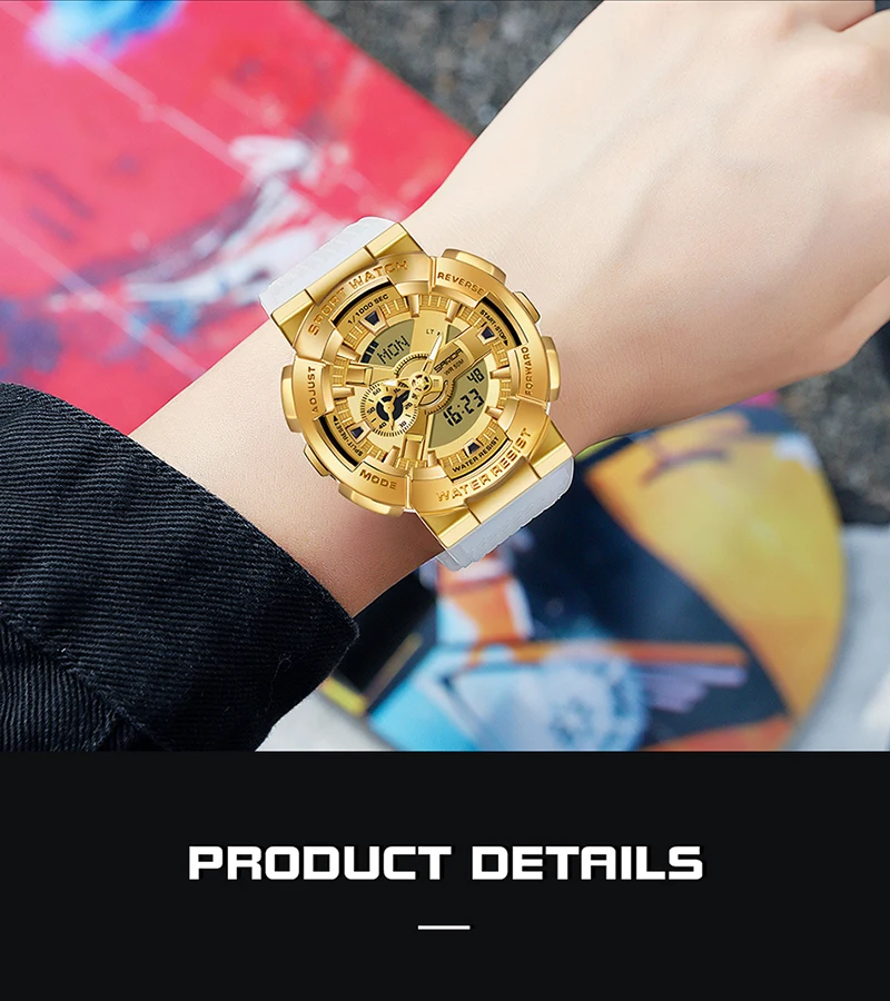 Sanda Men Digital Watch G Style Sports Waterproof Shock Military Premium Watches Magic Color Cool Luxury Wristwatch Relojes 9004