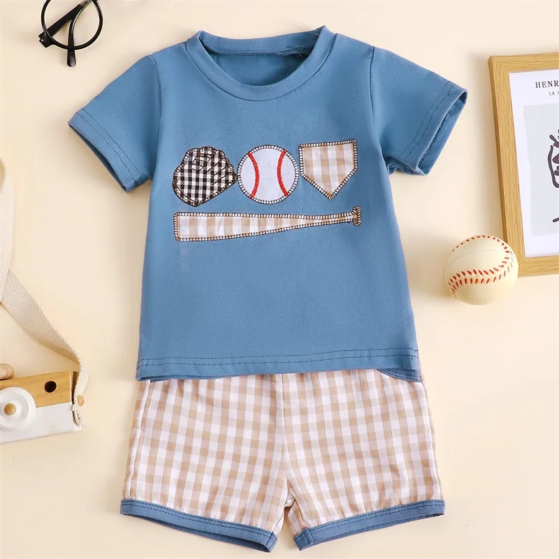 Toddler Baseball Tee & Shorts Set 1