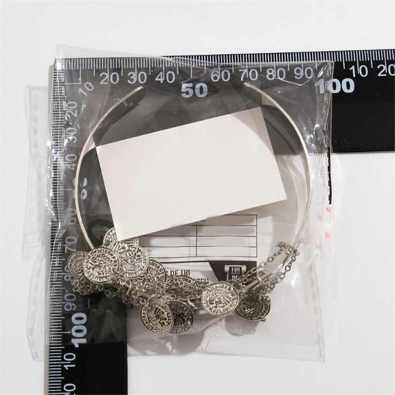 

Готические браслеты-цепочки, летние открытые браслеты, многослойные кисточки и монеты, мерцающие монеты «Любовь подруги»