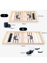  Fast Sling Puck Game Paced Wooden Table Hockey Winner Games Interactive Chess Toys For Adult Children Desktop Battle Board Game 