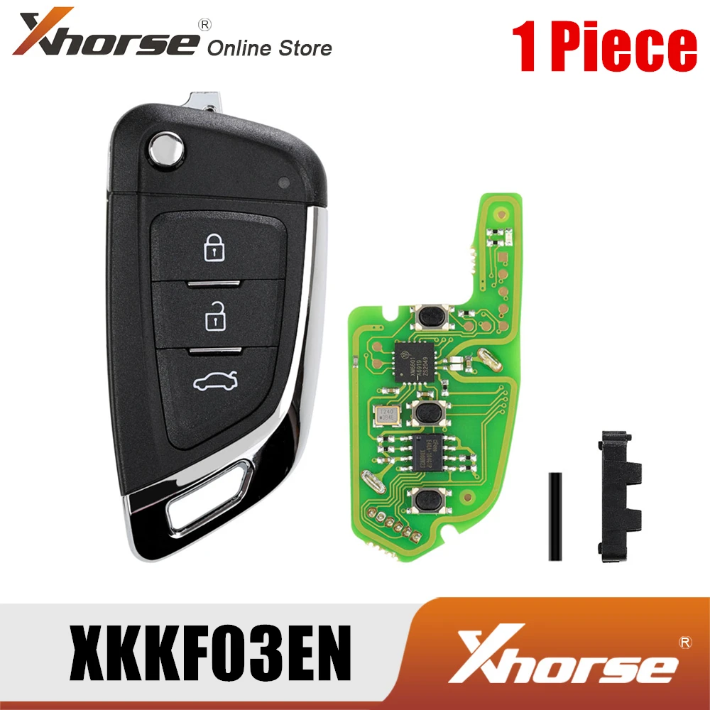 XHORSE XKKF03EN Universal Remote Key 3 Buttons Fob Knife Style 1 Piece vehicle tracker