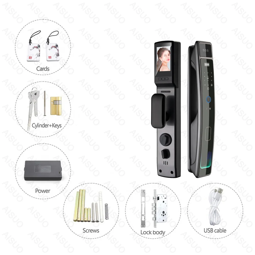  Cerradura frontal exterior Inteligente impermeable cerradura de  puerta inteligente antibloqueo protección digital cerradura electrónica  6068 gancho huella digital cerraduras de puerta,Cerraduras de puerta  digital,Cerraduras de puerta con