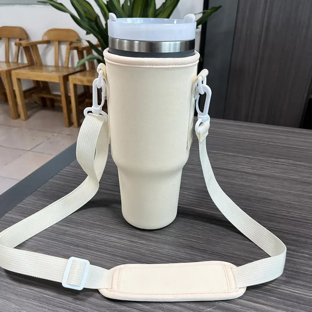 2Pcs Water Bottle Carrier Bag for 40 oz Tumbler Cloth Water Bottle Pouch  with Adjustable Shoulder Strap Insulation Water Bottle - AliExpress