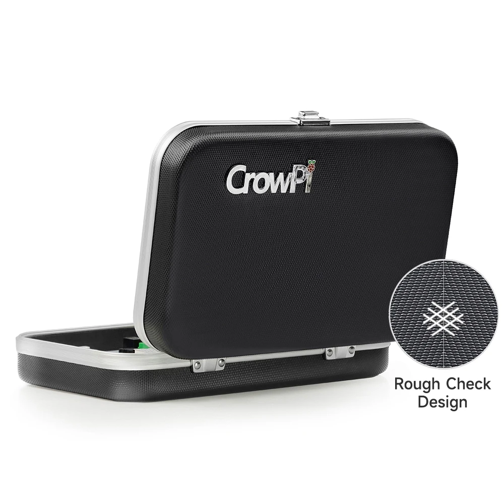 CrowPi-컴팩트 라즈베리 파이 교육 키트, 라즈베리 파이 5 FCC/CE 인증용 9 인치 HD 터치 스크린 LCD 디스플레이