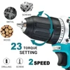10mm Brushless Electric Drill Cordless Handheld Drill Screwdriver 2 Speed 23 Torque Setting Fit Makita 18V Battery (No Battery) 3
