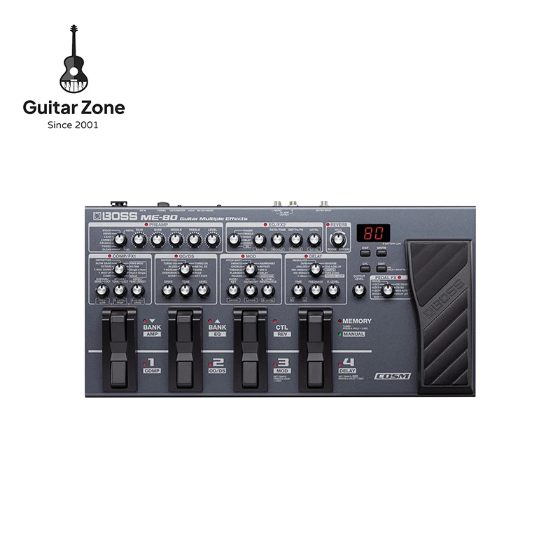 Boss Me-80 Pedale Del Processore Per Effetti Multipli Per Chitarra Professionale