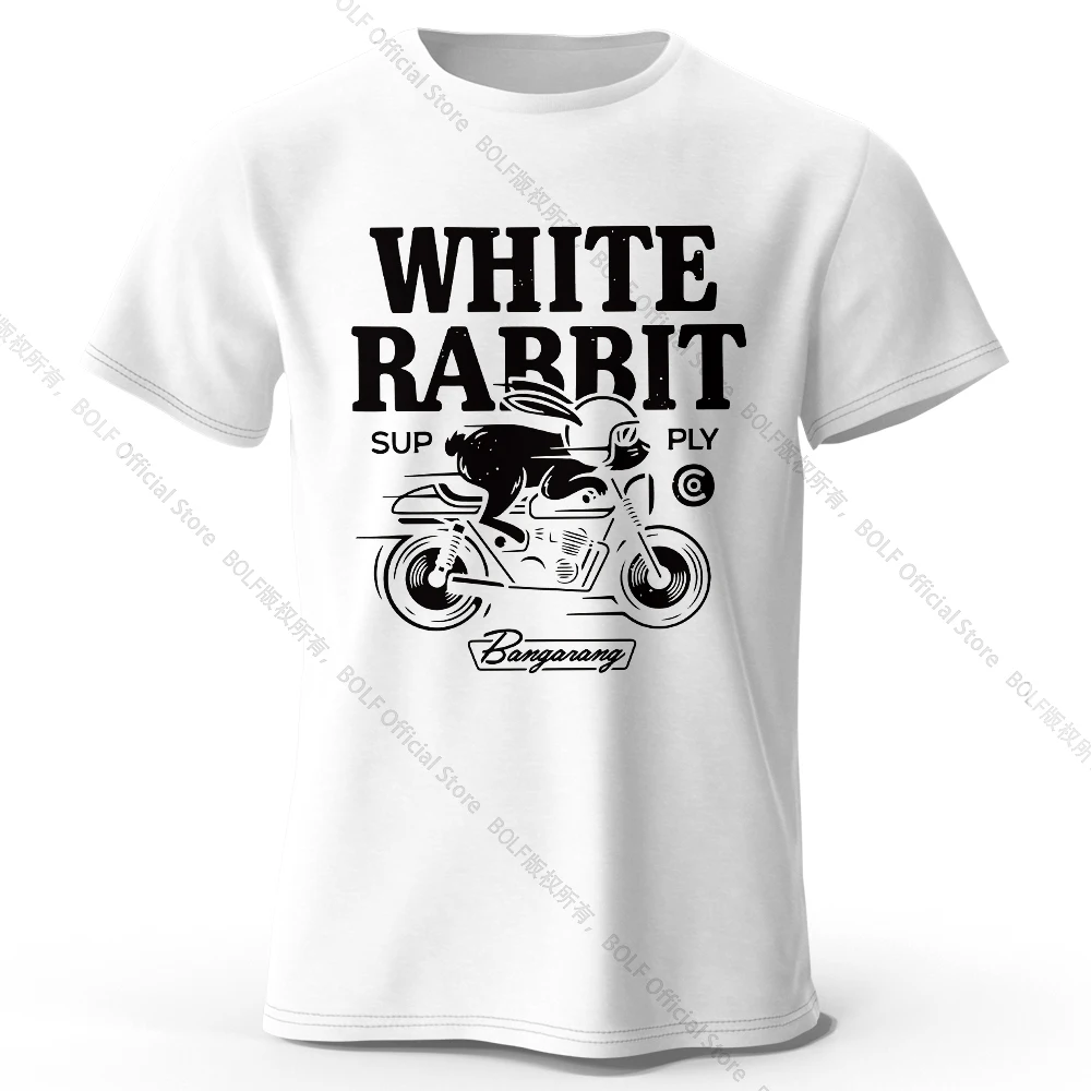 Men's Quirky Rabbit Print Organic Cotton Relaxed Fit T-Shirt