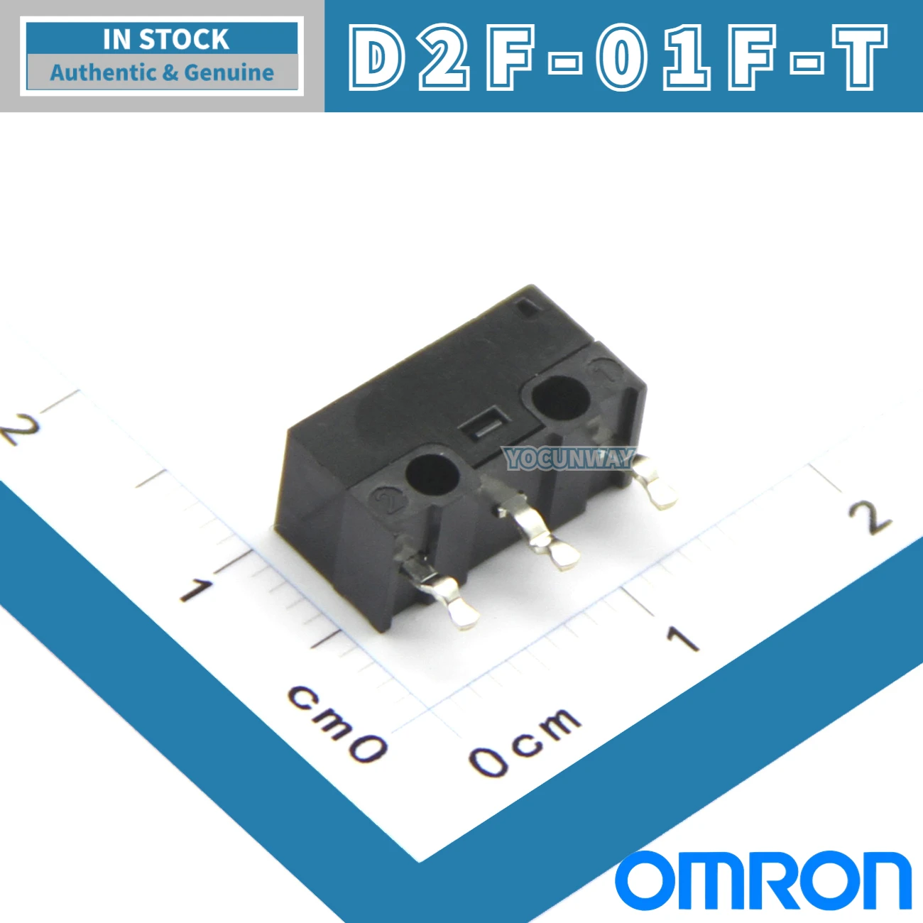 Фото Новая оригинальная японская микро-переключатель OMRON, зеленая точка, 3-контактная кнопка мыши №2