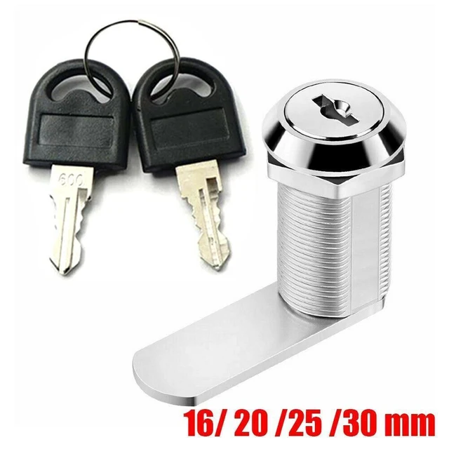 Drawer Cabinet Lock Mail Box Locker Cam Lock Cupboard Door Tongue Lock With 2 Key Furniture Hardware 4