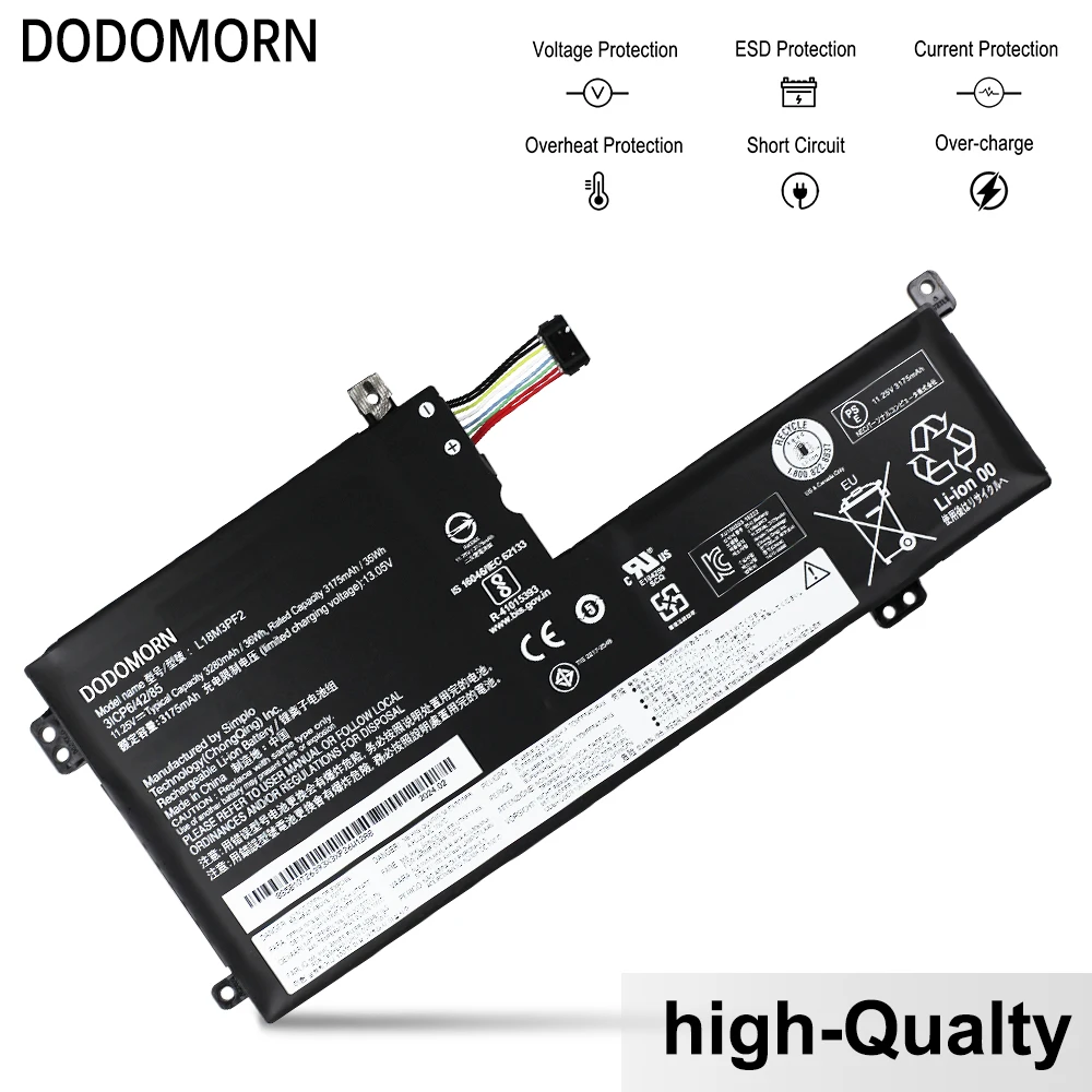 Bateria do Portátil para Lenovo Ideapad Lenovo Ideapad Novo L18m3pf2 L18c3pf2 L340 L34015 L340-15api L340-15iwl V155-15api Series - Imagem 2