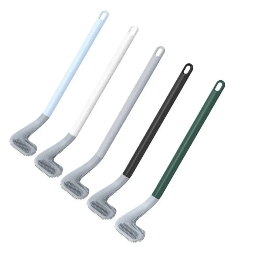 Silicone Golf Shape Toilet Brush with Holder Set Toilet Cleaner Brush Wall Mounted Toilet Brush and Drying Holder for Bathroom