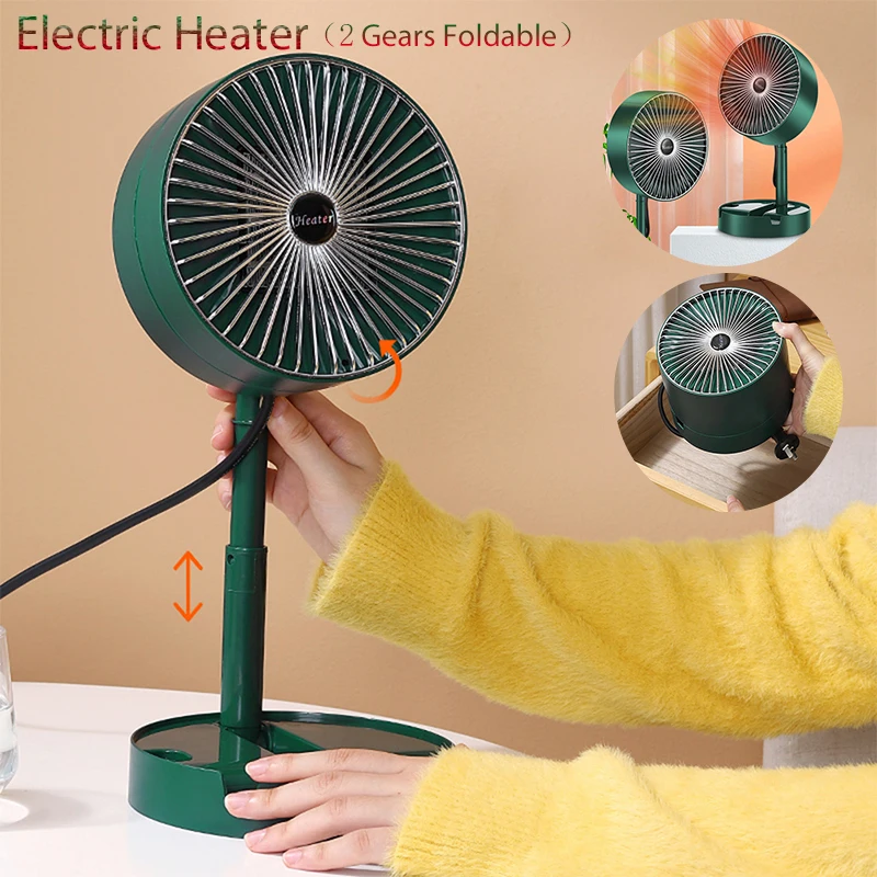 120 V elektrikütteseade PTC kiire soojendus ruumisoojendi automaatne väljalülitus talvesoojendaja, kaasaskantav reguleeritav kodukontori jaoks_voghion.com