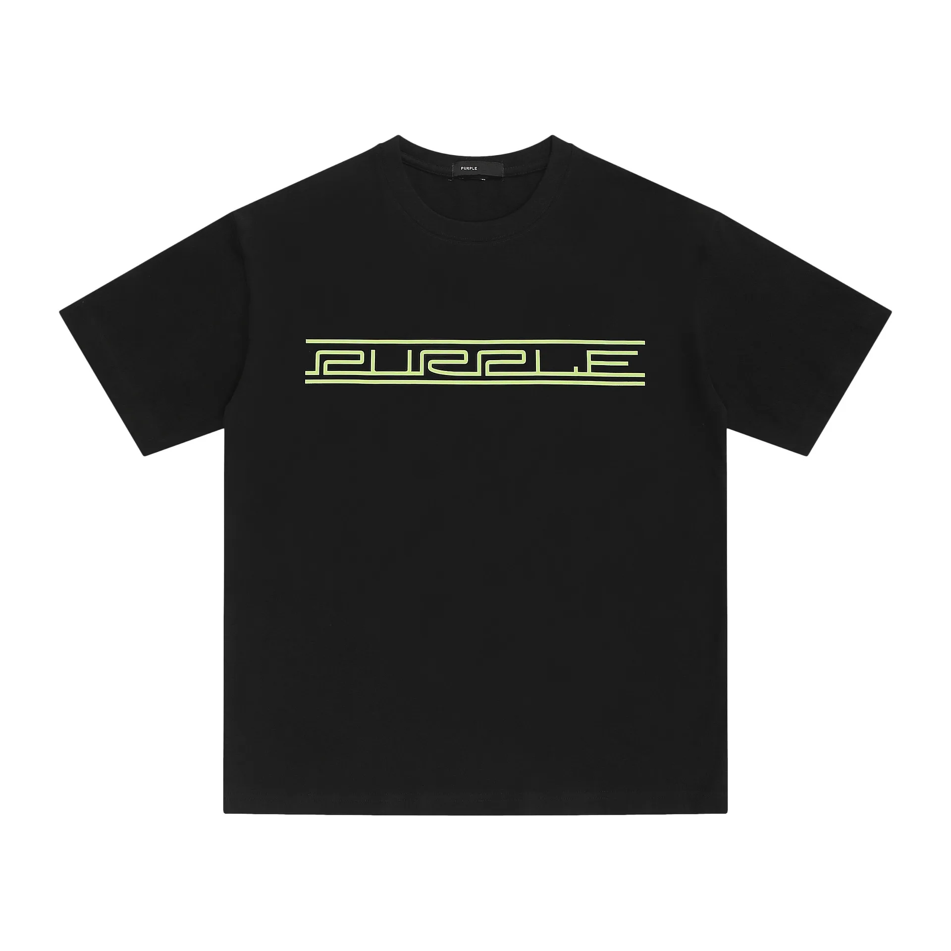 

New Purple Brand 2024 summer tide Purple letter print basic men's and women's short sleeve T-shirt