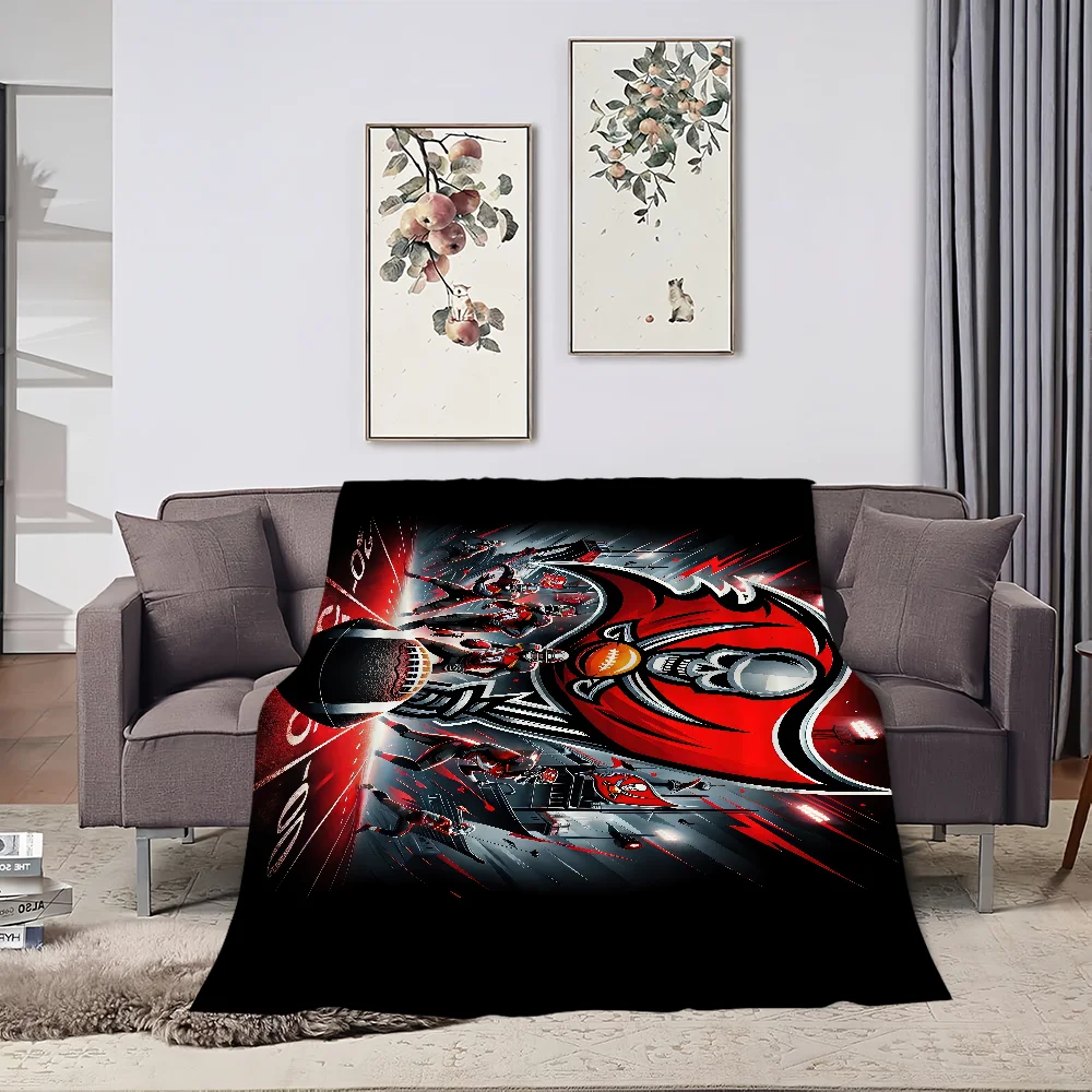 T-Tampas B-Bay B-Buccaneers Blanket Skin friendly comfort warm soft plush blanket suitable sofa living room office bedroom 3