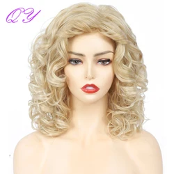 Vibrant Short Curly Orange - Red Wig for Cosplay or Fashion Parties (7383)