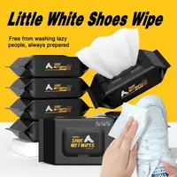 12/30/80PCS Disposable Shoe Cleaning Wipes Disposable Travel Portable Dirt Removal Wipes Shoe Shine Artifact Cleaning Tool 1