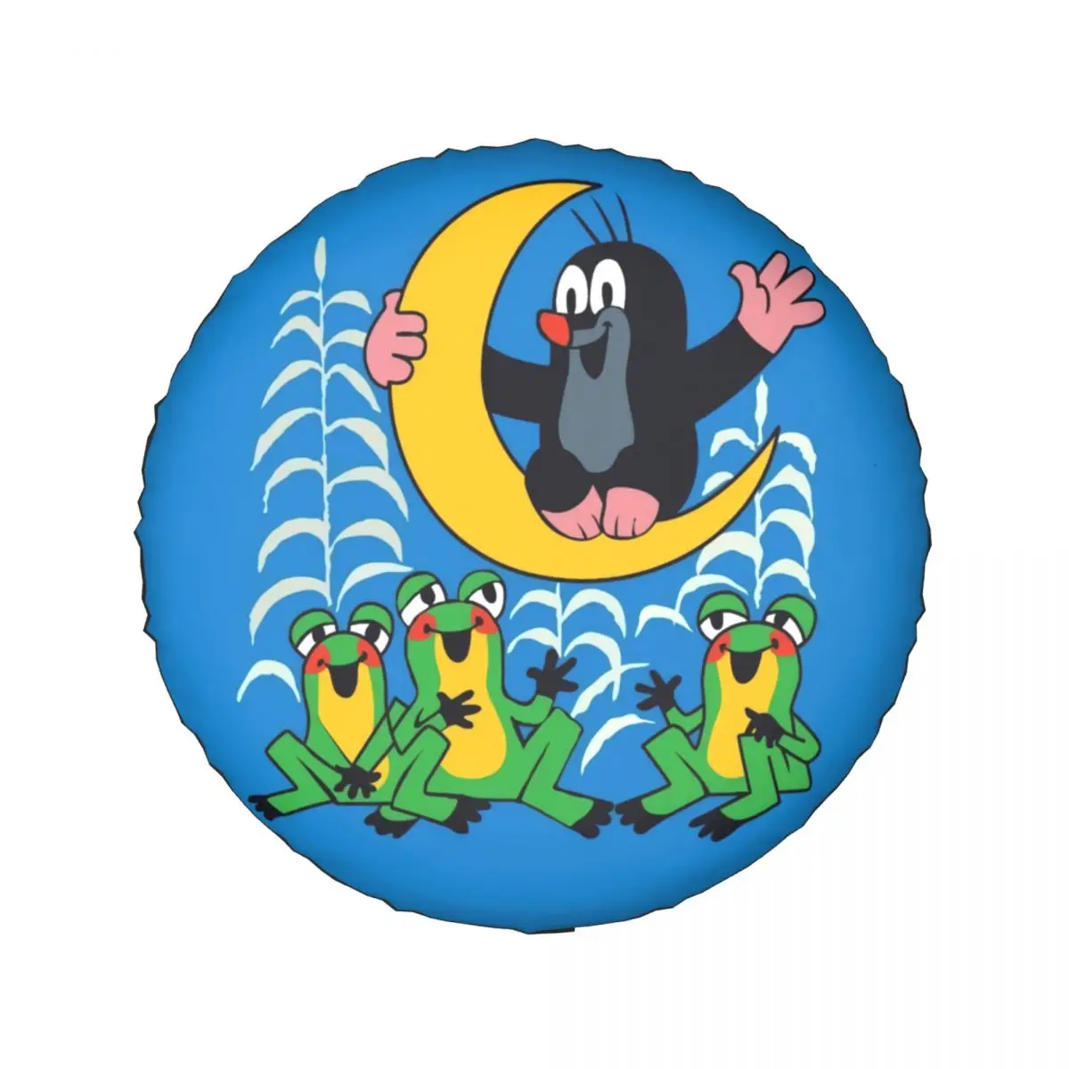 Krtek Mole Cartoon Spare Tire Cover for Jeep RV SUV Trailer Little Maulwurf  Anime Car Wheel Protector Cover 14