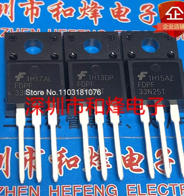 

(10PCS/LOT) FDPF33N25T TO-220F 250V 33A New Original Stock Power chip