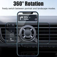 360° Rotation Magnetic Car Phone Holder Stand Magsafe Car Mount Support GPS Mobile Bracket in Car iPhone 15 14 13 12 Samsung - Image 3