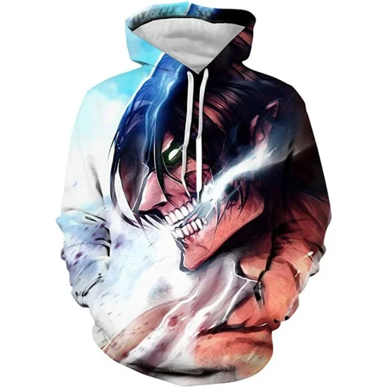 

Fashion Manga 3D Attack On Titan Eren Jaeger Printing New In Hoodies & Sweatshirts Cosplay Hooded Hoody Unisex Winter Clothing