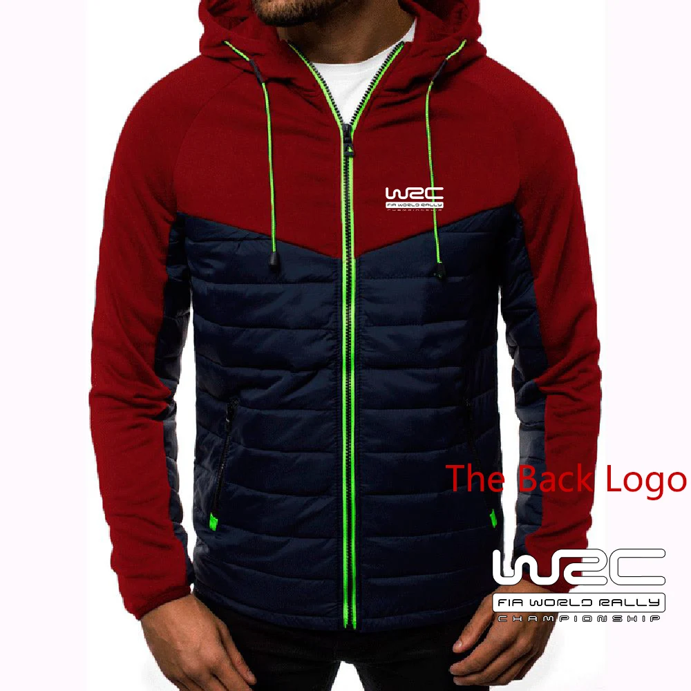 Description Picture 6 of itemWorld Rally Championship WRC Men's Autumn Winter Fashion Patchwork Printing Seven-color Cotton-padded Jacket Warm Hooded Coats