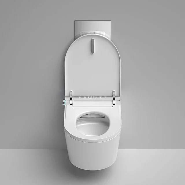 YYHC-Bathroom bidet foot sensor auto automatic flush intelligent wc complete set wall hung smart toilet with tank smart hanging 3