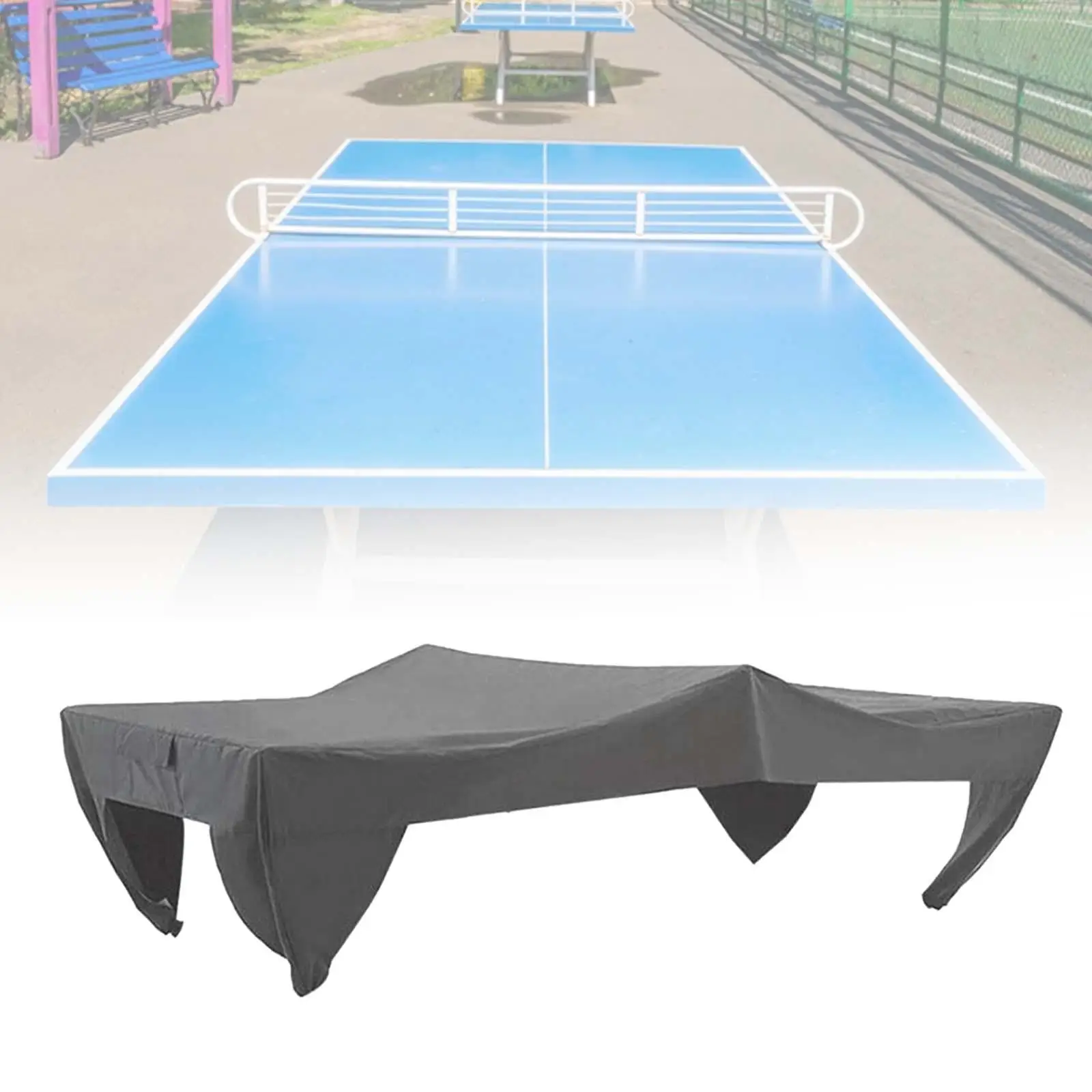 Housse Protection Table Tennis De Table Oxford Imperméable 280x150x5cm - Intérieur Extérieur