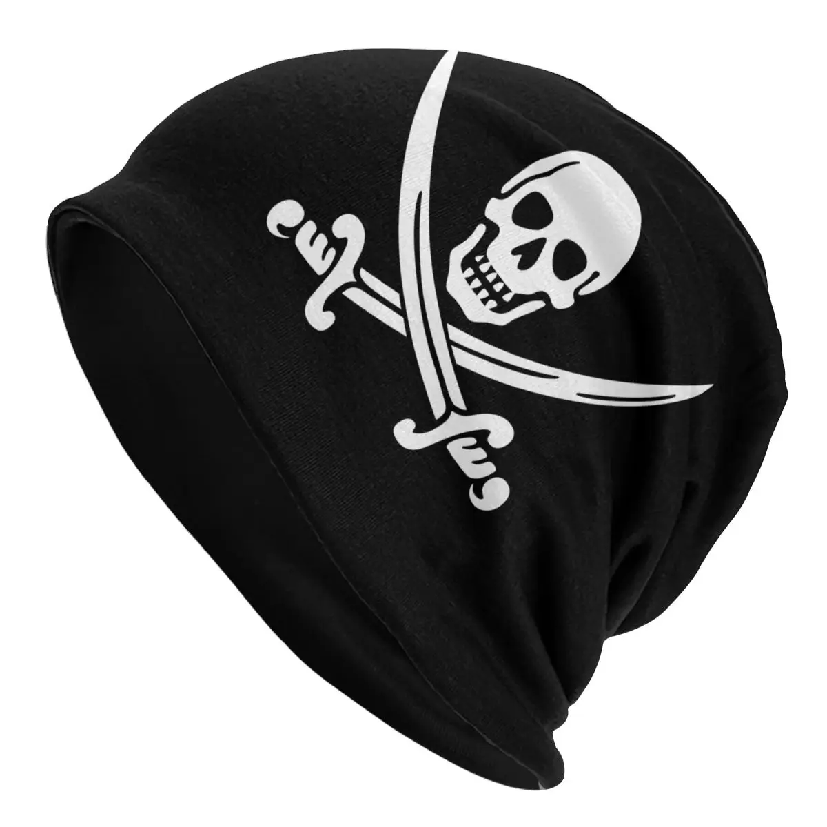 

Jolly Roger Skull Bonnet Femme Hip Hop Knit Hat For Men Women Winter Warm Pirate Flag Beanies Caps