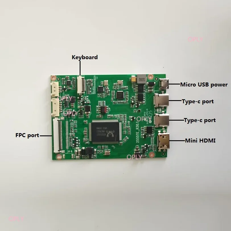컨트롤러 보드 2 Type-c 미니 HDMI 호환 마이크로 USB EDP(NE160WUM-N61/62/63 14인치 1920x1080 LED용 초강력 금속 케이스 포함)
