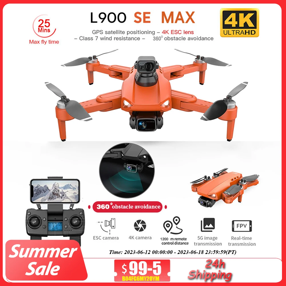 Gps drone l900 pro se max drones com câmera hd 4k profesional drone