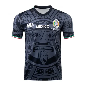 T-shirt sportiva da uomo stampata in 3D, traspirante, ad asciugatura rapida, ABA Sport 1998, maglietta della squadra di calcio messicana, manica corta