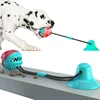 Silicone suction-cup treat ball for dogs