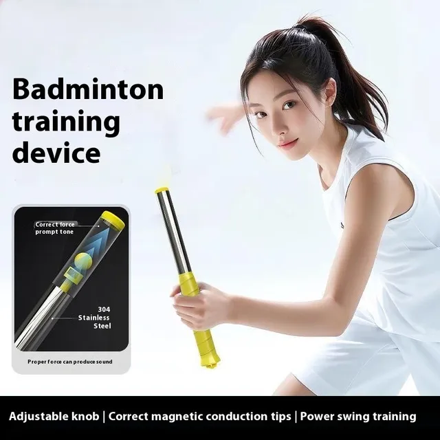 M Size Badminton Training Aid - Lightweight Portable Swing Force/Wrist Strength Generator for Correcting High Ball Posture 4