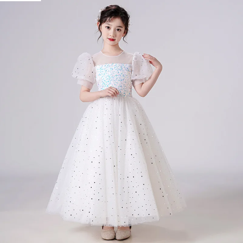 Robe princesse à paillettes pour petite fille de 3 à 16 ans, tenue  d'anniversaire, de noël, vêtements pour enfants CL765 - AliExpress