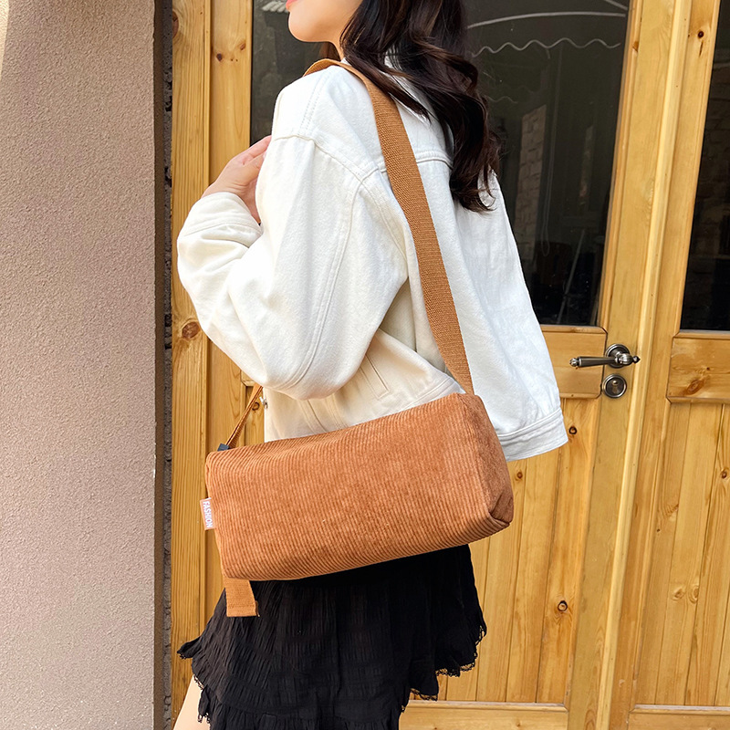 Corduroy  Pillow Shape Shoulder Bag For Women，mobile Phone, Cosmetic Storage Bag, Corduroy Travel Makeup Bag For Travelling