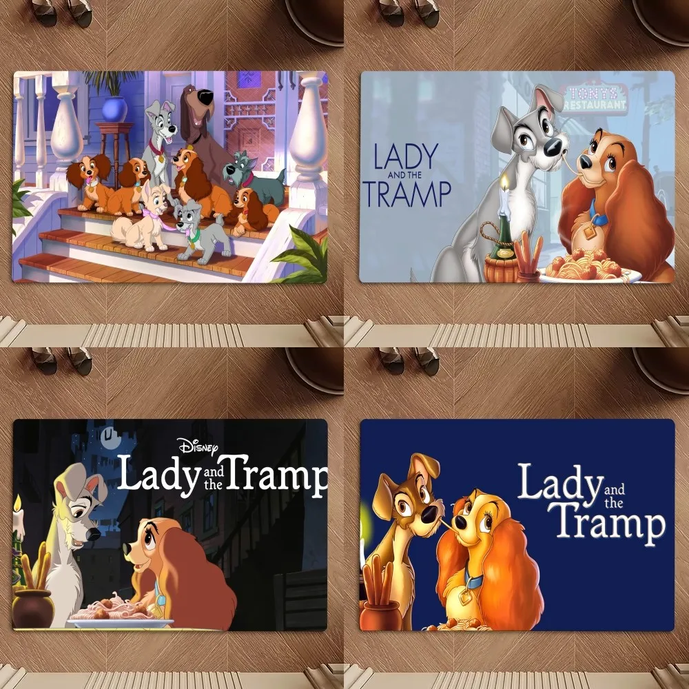 Beast Kingdom Lady And The Tramp Tappetino Camera Da Letto Cucina Porta Bagno Casa Piede Super Assorbente Antiscivolo