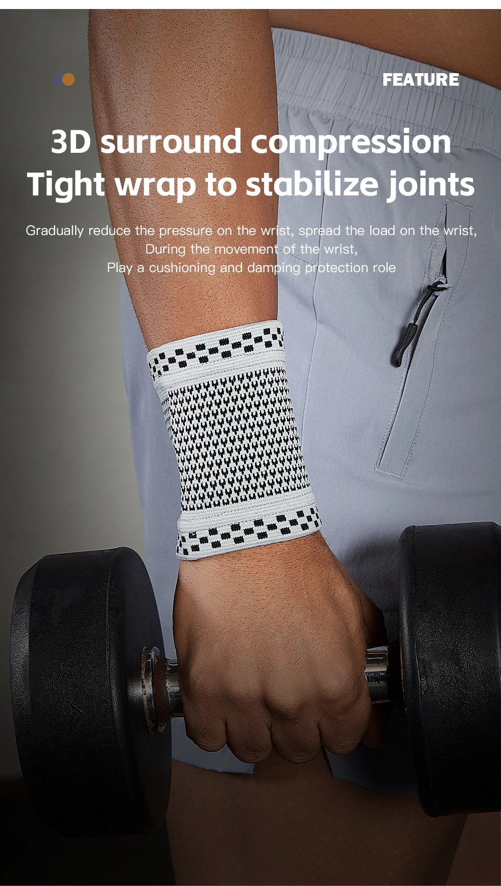 1 PCS Reißen Verletzungen Klammer Training Hand Bands Sport Sicherheit Handgelenk Band Handgelenk Unterstützung Yoga Handgelenk Band Verstauchung Schutz ﻿ – Detail 6