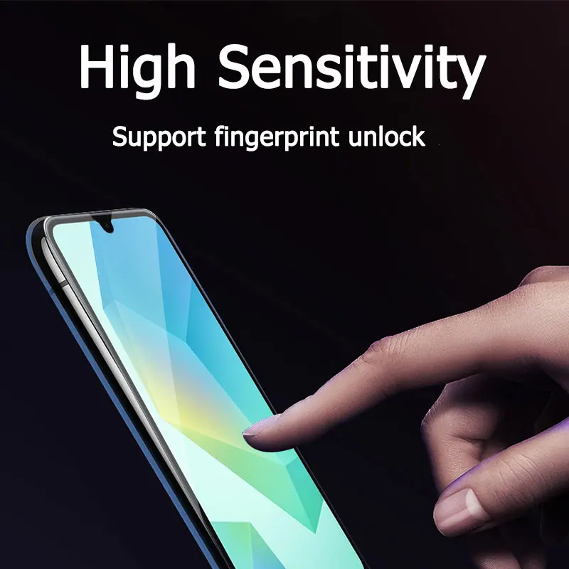 Galaxy A16 4G Tempered Glass Screen Protector - Ultra-Clear 9H Crystal, Anti-Scratch, Case-Friendly, Fingerprint Resistant 6.7