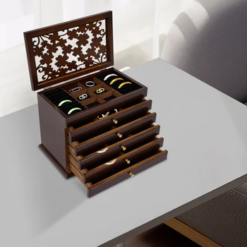 6-Tier Wooden Jewelry Organizer 1