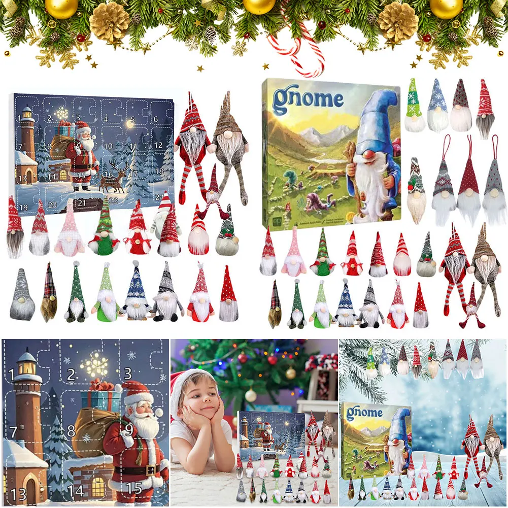 Christmas Gnome Holidays Advent Calendar 2024 24 Days Xmas Countdown ...