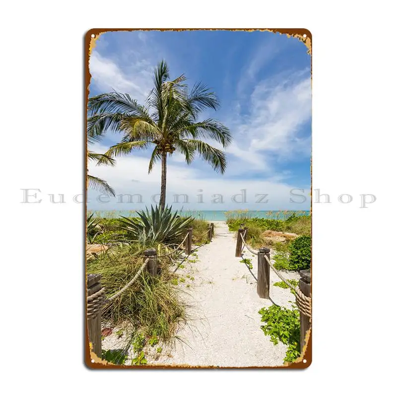 

Path To The Beach Metal Sign Kitchen Customize Bar Cave Print Cinema Tin Sign Poster