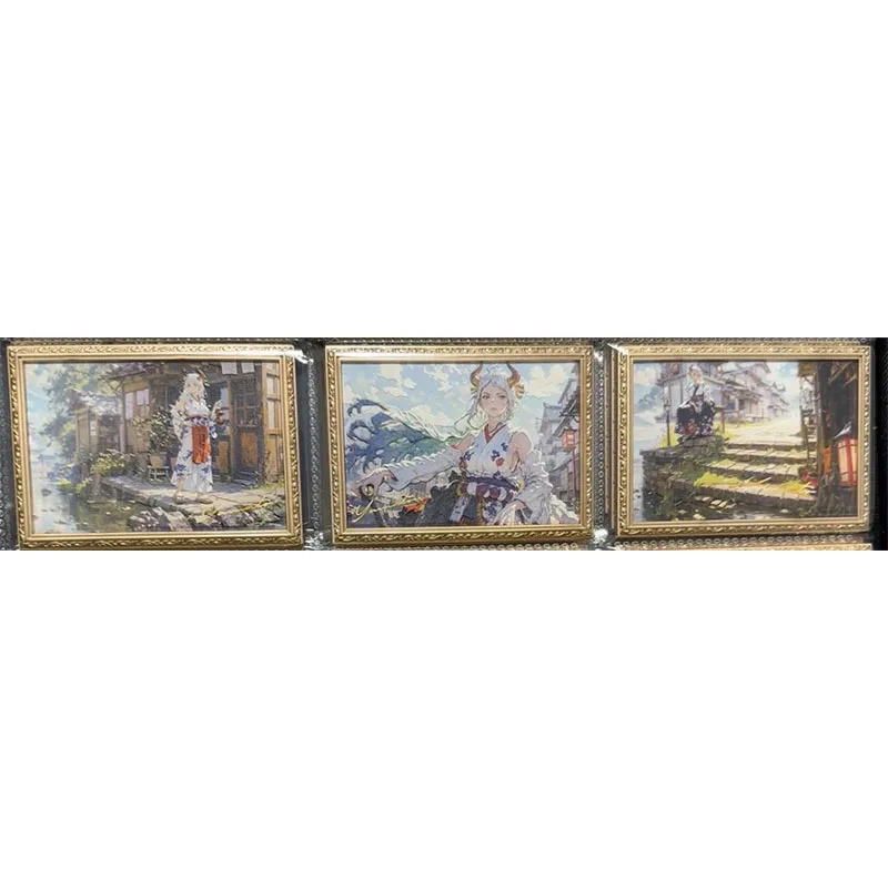 Anime One Piece One Piece Oil Painting Series Collection Card Yamato Boa Hancock Nami Monkey D Luffy Christmas Birthday Gift Toy 4