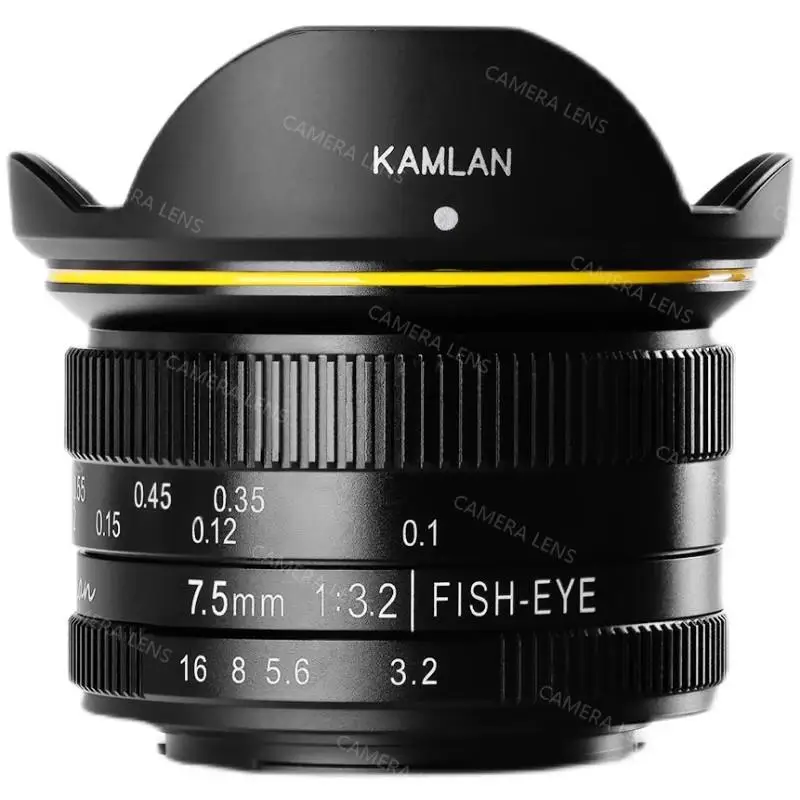 Kamlan 7.5mm F3.2 Prime Lens for Mirroless Camera Wide-Angle
