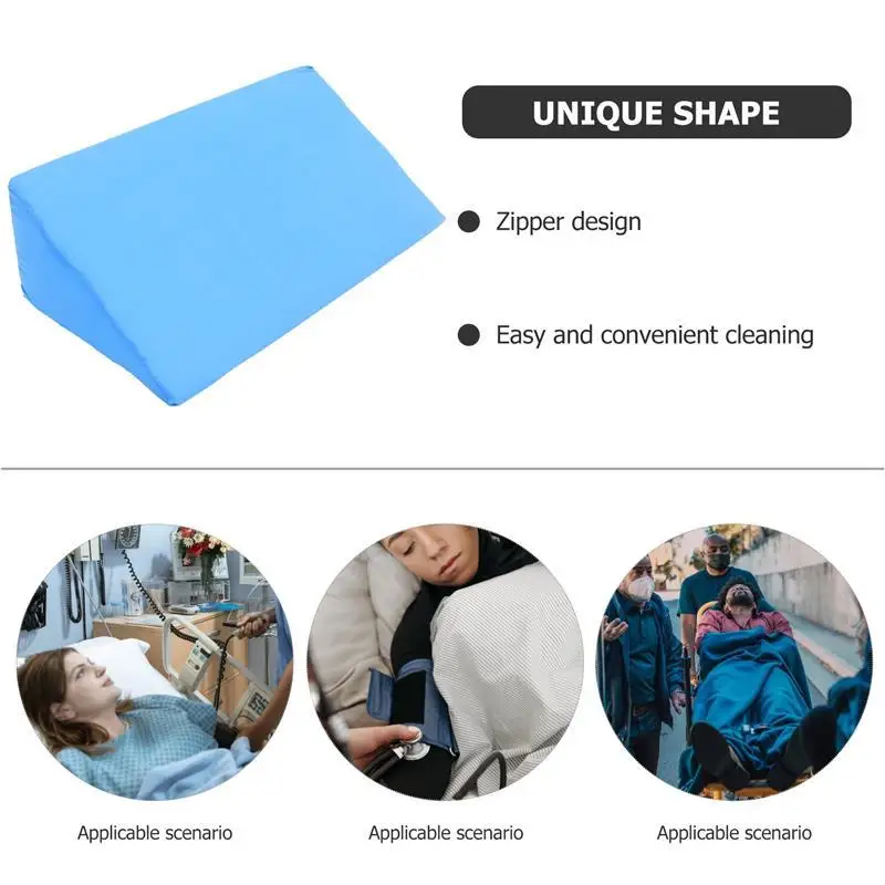 Body Bed Wedge Pillow Cushion Positioning Wedge R-Shaped Rollover Pillow For Knee Arm Pregnancy Pillow Care Pad 5