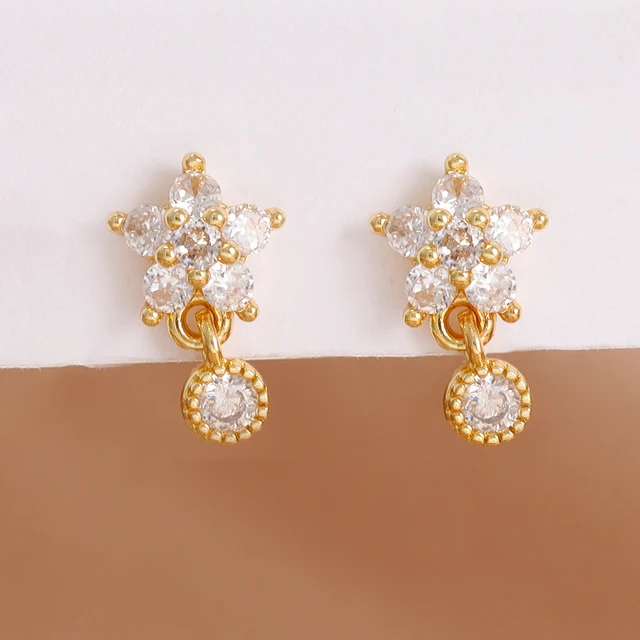 Nouveauté Double chaînes longues gland boucles d'oreilles pour femmes coréen en acier inoxydable Zircon suspendus boucle d'oreille Piercing bijoux