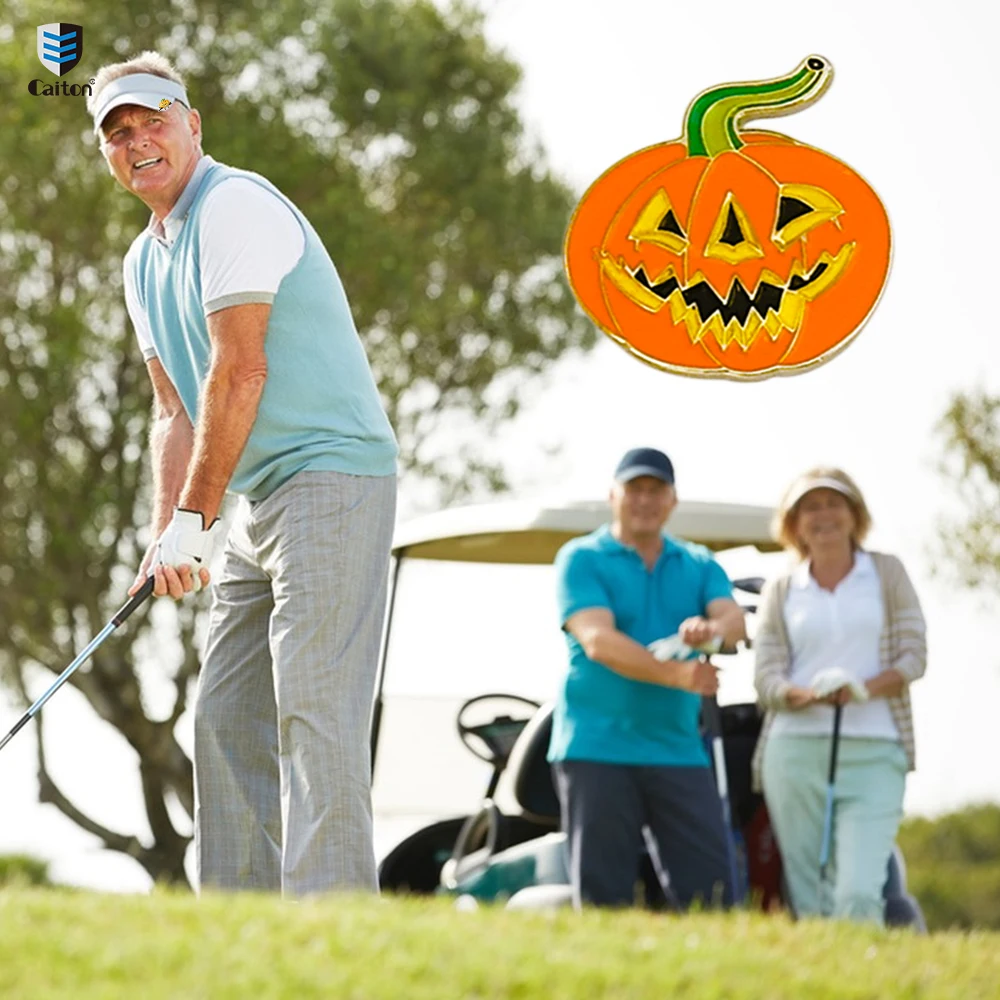 Caiton Golf Hat Clip-Stainless Steel Festival Style, with Magnetic Ball Marker-Halloween Theme Golf Accessory